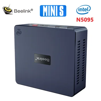 Beelink Mini S Intel 11th Gen N5095 Mini PC DDR4 8GB 256GB SSD Настольный Игровой Компьютер Windows 11 Pro Гигабитный Интернет-компьютер