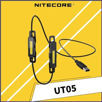 Поясной светильник NITECORE UT05 разъемного типа 400 люмен 160 ° с широким диапазоном луча Ультралегкий для кемпинга Пешего туризма с высоким CRI COB Light