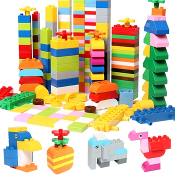 Большой Размер DIY Строительные блоки Аксессуары Строительные Кирпичи Запчасти Развивающие игрушки для детей Подарки