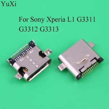 YuXi Micro USB Для Sony Xperia L1 G3311 G3312 G3313 Ленточный Модуль Запчасти Для Ремонта Разъем Для Зарядки Питания Разъем Питания Штекер