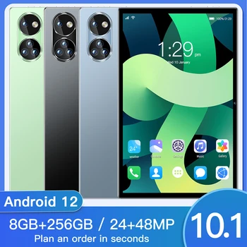 2023 P10 10,1-Дюймовый Смарт-планшет Android 4G с двумя SIM-картами, игровые Планшеты для телефонов, ПК, WIFI, 8 + 256 ГБ, GPS, Google Play, Планшет, Защитный Чехол