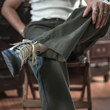 Брюки Bronson в американском повседневном стиле, мужские прямые брюки Bedford свободного кроя