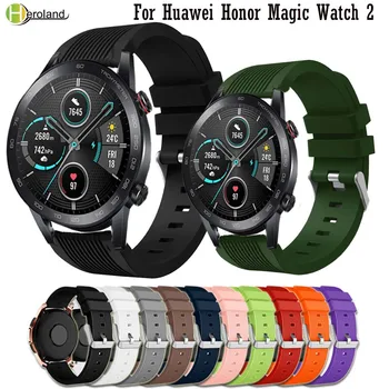 Ремешок Для часов Huawei Honor Magic Watch 2 46 мм браслет 22 мм Силиконовый Смарт-ремешок Для часов Garmin Vivoactive 4 Ремешок-браслет