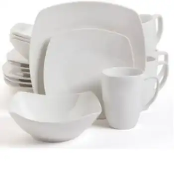 Набор посуды для шведского стола из 16 предметов белого цвета