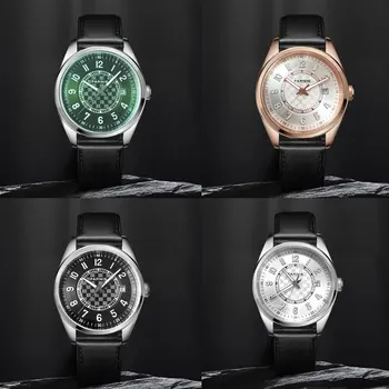 2021 Новый PARNIS Зеленый/Белый/Черный, Японские Мужские часы MIYOTA 8215 С Плоским Сапфировым стеклом, Окно даты