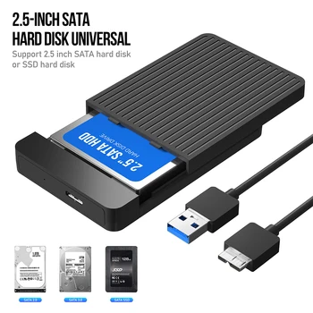 2,5-дюймовый SSD-накопитель Внешний HD-накопитель Корпус жесткого диска SATA к USB Жесткий диск Внешний USB3.0 Мобильный ящик для SSD-диска 7 мм/9,5 мм