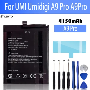 Аккумулятор A9 Pro для UMI Umidigi A9 Pro A9Pro, аккумуляторы для телефонов оригинальной емкости Bateria