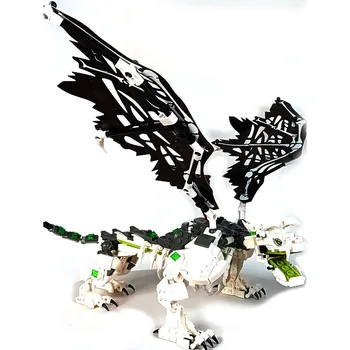 Новый большой подвижный строительный блок кукла скелет Волшебник Скелет Летающий дракон Одинаковые детские развивающие игрушки подарки
