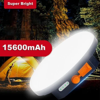 9900 / 15600mah Перезаряжаемый светодиодный светильник для кемпинга, портативный фонарь, аварийная лампа с сильным рабочим светом Marget для ночного рынка