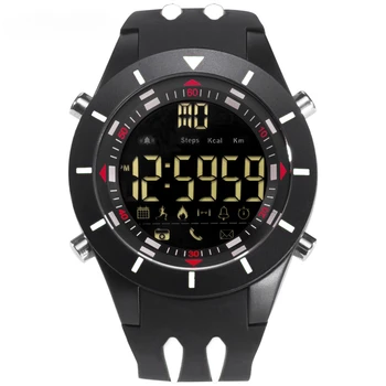 Цифровые наручные часы, Водонепроницаемые, секундомер с большим циферблатом и светодиодным дисплеем, Спортивные уличные черные часы, ударные светодиодные часы, Силиконовые мужские 8002