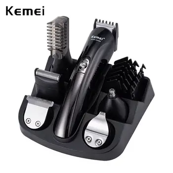 электрическая машинка для стрижки волос kemei KM-600, бритва, триммер для носа, триммер для стрижки волос, универсальная костюмная бритва 6 в 1