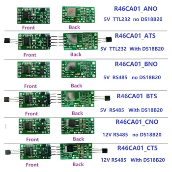 DS18B20 RS485 TTL232 TTL Com UART Датчик измерения температуры Modbus RTU Последовательный порт дистанционного сбора данных DC3.7-5.5 V 6-25 V