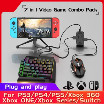 Конвертер клавиш и мыши для игровой консоли PS4, трон чувствителен к однокнопочному переключателю для PS3/PS4/PS5/Xbox One/Switch