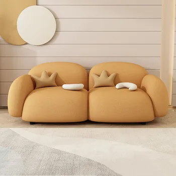 Современный дизайн Armsofa Yellow U-образной формы, Двухместный диван, Губка, Откидывающаяся Комфортная мебель для гостиной, Канапе-салон, прихожая