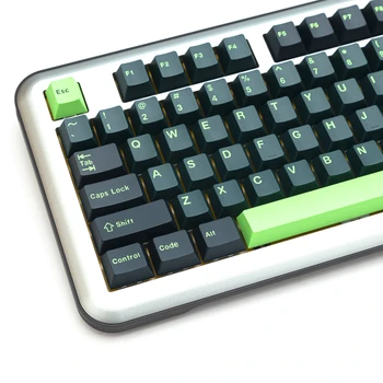 173 Клавиши Wavez GMK Keycaps DIY Изготовленный на Заказ Вишневый профиль, ОКРАШЕННЫЙ в зеленый цвет PBT Keycap для механических игровых клавиатур, черные колпачки для клавиш