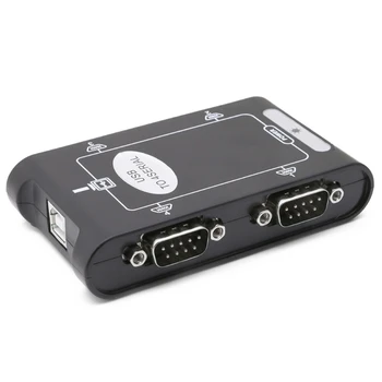 20CB 9pin USB 2,0-4 порта RS232 Последовательный DB9 COM Контроллер Разъемы Адаптер Концентратор