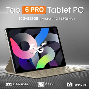 Оригинальный планшет 12G + 512GB Глобальная версия HD 4K Mi Pad 5 Pro 8800 mAh Tab Tablet Android 12,0 Планшеты PC 5G с двумя SIM-картами или Wi-Fi