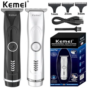 Kemei Pro Триммер для бороды и волос Для мужчин, Электрический Триммер для лица и тела, Перезаряжаемая машинка для стрижки Волос, Литиевая машинка для стрижки