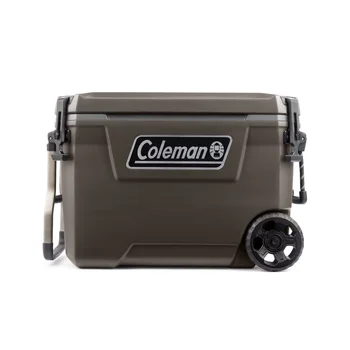 65-литровый холодильник Coleman Convoy Series с колесиками, вместимостью до 48 банок, цвет коричневый орех
