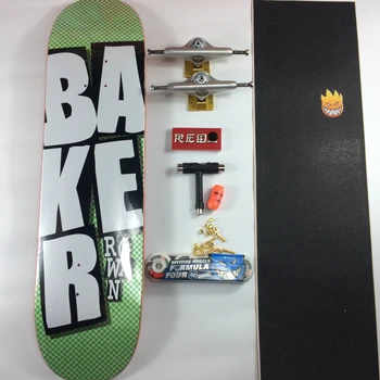 Скейтборд Baker Pro Canadian Maple Skateboard Полный комплект скейтбордов со всеми аксессуарами Палуба Грузовые колеса Graptable