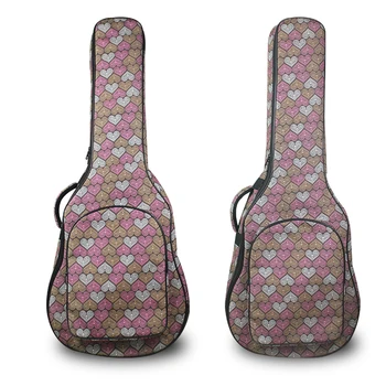 Чехол для гитары 36/41 дюймов 900D, сумка для классической гитары из водонепроницаемой ткани Оксфорд, 6/12 мм хлопок, двойные ремни, мягкий рюкзак для гитары