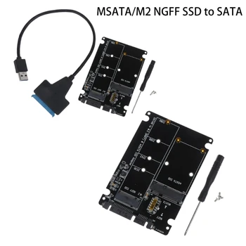 Конвертер NGFF или mSATA в жесткий диск 2,5 дюйма, поддержка NGFF B для ключевого SSD