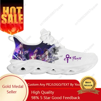 Принц Роджерс Нельсон Фиолетовый Дождь Кроссовки на плоской подошве Высококачественная Мужская Женская спортивная обувь Индивидуальные Кроссовки Обувь на заказ