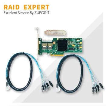 Карта RAID-контроллера LSI 9240-8i SAS PCIe HBA FW: Карта расширения IT-режима P20 9211-8i для ZFS FreeNAS unRAID + кабель SATA 2 * SFF8087