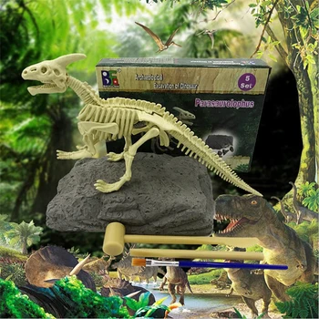 Наборы для моделирования Раскопок ископаемых динозавров, Образовательная Археология, Набор игрушек Юрского периода, игра 