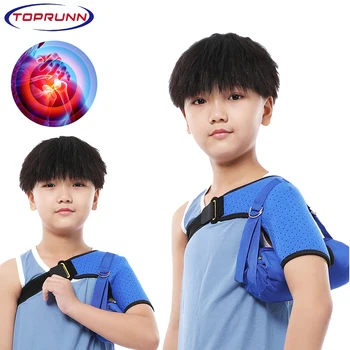 Бандаж для поддержки плеча с прижимной накладкой для детей 4-12 лет, Регулируемый бандаж для лечения бурсита, подходит для правого или левого плеча