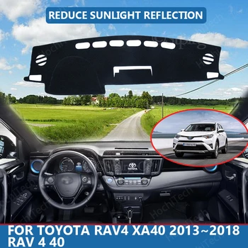 Противоскользящий коврик для защиты от ультрафиолета, накладка на приборную панель, защитный коврик для Toyota Rav4 XA40 2013 ~ 2018 RAV 4 40 Аксессуары