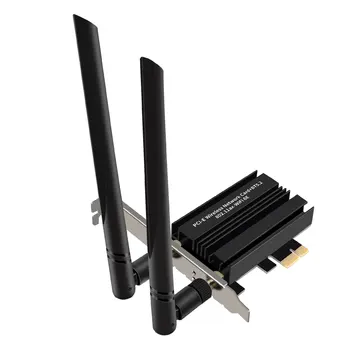 3000 Мбит/с Трехдиапазонная WiFi 6 Гигабитная Сетевая карта WiFi 6e PCI Express Беспроводная Сетевая карта 2,4 G/5,8G/6G WiFi Адаптер
