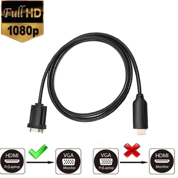 Конвертер HDMI2VGA, кабель HDMI-VGA, адаптер 1080P для портативных ПК, Проектор, HDTV, Chromebook
