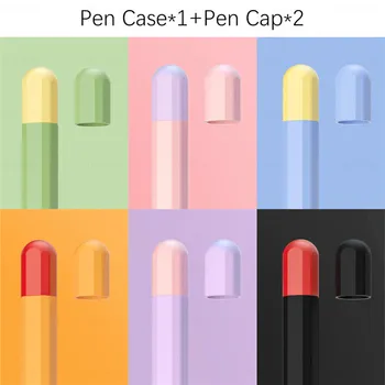 Мягкий силиконовый чехол для планшета Apple Pencil 2 1st 2nd, чехол для сенсорного стилуса, переносной защитный чехол для карандаша Apple Pencil1 2