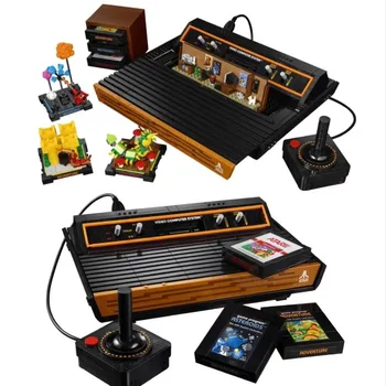 2023 Новый 63300 Atari 60234 Консоль Видео Компьютерная Система Иконки Модель Строительные Блоки для Детского Подарка Сборка Набор Кирпичей Игрушка