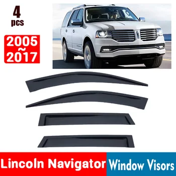Для Lincoln Navigator 2005-2017, Оконные Козырьки, защита от дождя, Дефлектор для окон, тент, щит, вентиляционная защита, отделка крышки