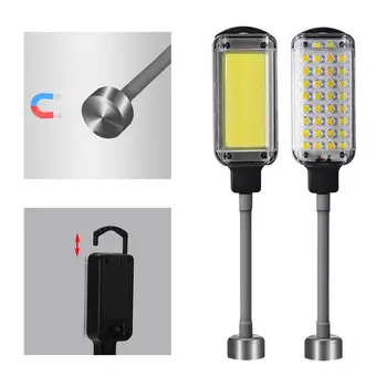 Светодиодный многофункциональный USB-магнит, рабочий светильник для шланга, Сильный светильник, Водонепроницаемый Светильник для ремонта автомобилей, Фонарик наружного освещения