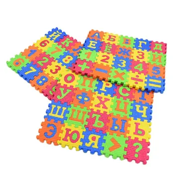 лидер продаж, игрушки с буквами русского алфавита, детские коврики-головоломки 55 * 55 мм, ковер, детская обучающая игрушка из пены для языка
