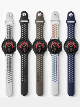 Силиконовый Ремешок для samsung Galaxy watch 6 4 classic 5 Pro active 2 gear s3 Браслет Huawei watch GT 2 2e pro 22/20 мм Ремешок для Часов