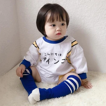 Одежда для новорожденных в стиле аниме Кумамото, костюм с Попугаем, Короткий комбинезон для мальчиков и девочек, Мультяшные Свободные осенние костюмы с длинными рукавами