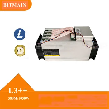 Antminer L3 ++ Dogecoin Litecoin Майнеры 580Mh / S с включенным блоком питания Bitmain мощностью 1050 Вт Рекомендуют Бесплатное электричество