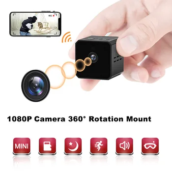 Мини-камера Самая маленькая видеокамера 1080P Full HD с Подсветкой Ночного видения Micro Cam Обнаружение движения DV DVR Поддержка карты 128G PK SQ 11