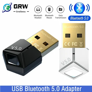 USB-ключ Bluetooth 5,0 Адаптер Приемник Беспроводной Музыки С Низкой Задержкой Мини-Передатчик Bluthooth Для ПК/Передачи Файлов RTL8761B
