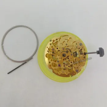 Механические часы Parnis Япония Miyota 8N24 Механизм с автоподзаводом Цвет розового золота