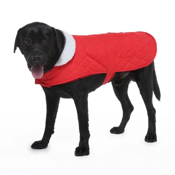 Уличная одежда для больших собак, зимняя теплая флисовая куртка для щенков, пальто для домашних животных, одежда для больших собак, жилет для маленьких средних больших собак
