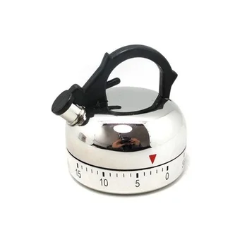 60-минутный Кухонный таймер-будильник, Механический Таймер в форме чайника, Инструменты для подсчета Часов, Наборы кухонных гаджетов Cocina Gadget Conjuntos