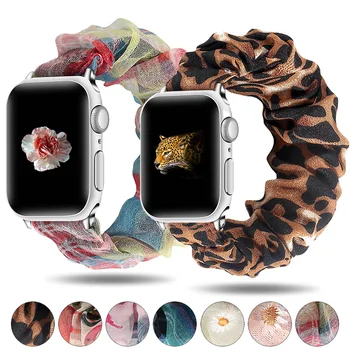 Новый ремешок для часов с резинкой-резинкой для Apple Watch 5 4 3 2 38 мм 40 мм 42 мм 44 мм Сменный ремешок для iwatch Series 5 4 3 браслет