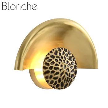 Настенный светильник Blonche, современные светодиодные настенные светильники из золотистого металла для гостиной, кухонного коридора, внутреннего декора, Железные художественные светильники