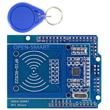 OPEN-SMART NFC Shield RFID RC522 Модуль чтения и записи RF IC Card Sensor + S50 RFID Смарт-карта, Совместимая с Arduino