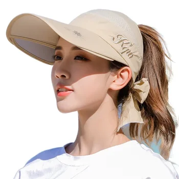 Солнцезащитная шляпа с выдвижным козырьком, женская бейсболка с расширяющимися полями, пустая верхняя бейсболка, солнцезащитные шляпы для женщин с защитой от ультрафиолета, пляжные уличные шляпы от солнца